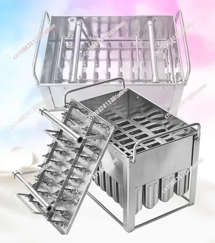 40Pcs Fruit Shape Stainless Steel Ice Lolly Mold DIY Ice Cream Popsicle Mould with Stick Holder