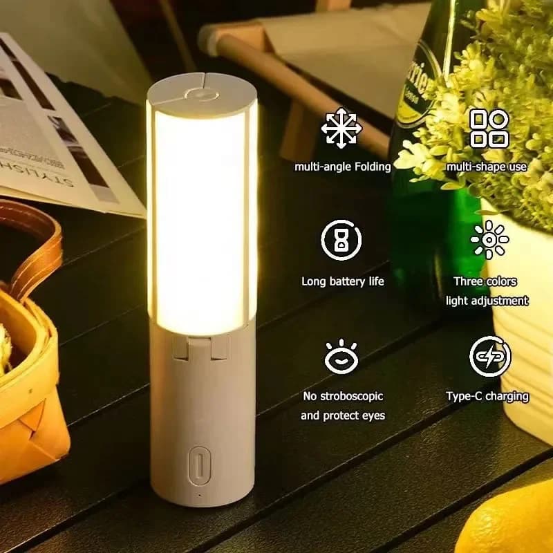 NEW 4000mAh Portable Camping Light USB Rechargeable Folding Outdoor Lighting Hanging Lamp Tent Lantern for Fishing Hiking