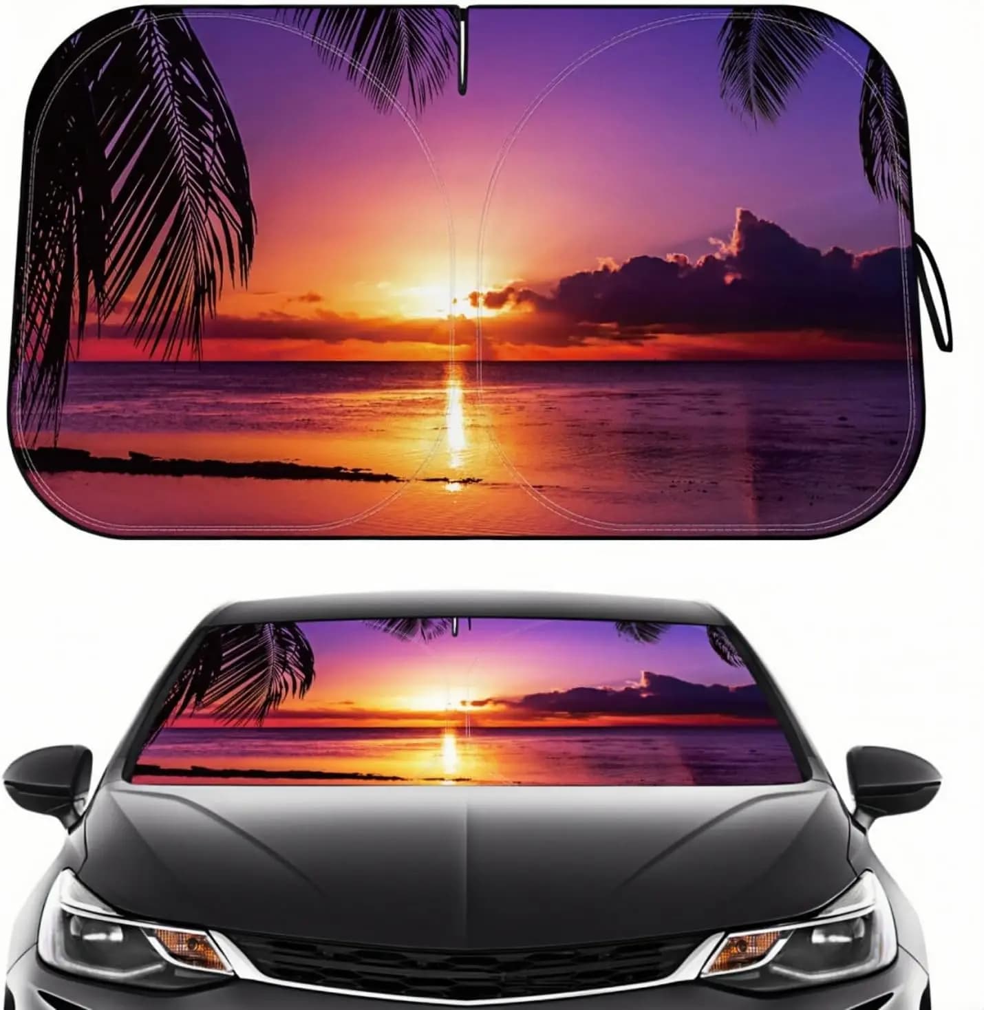 Parasole per Parabrezza Auto con Tecnologia Riflettente per Protezione UV, Adatto a Berline e SUV