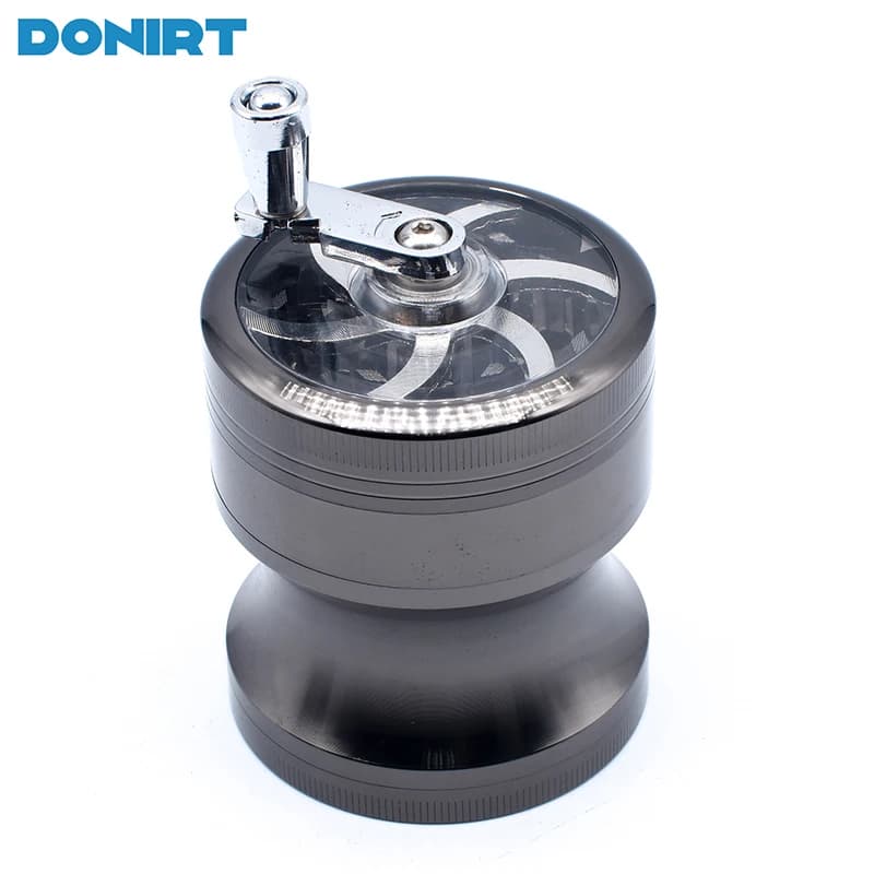 63mm Herbal Crusher tabacco Grinder fumo manuale cucina Herb Metal 4 strati Grinders Spice Mill accessori per sigarette