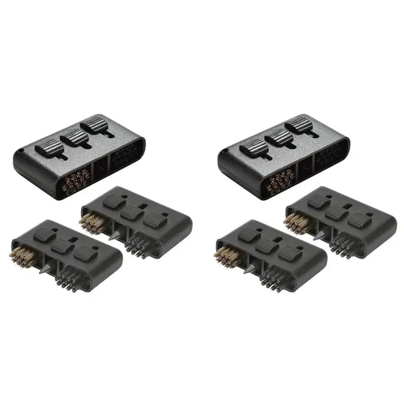 Set di 6 spazzole per la pulizia delle mazze da golf, per la pulizia delle scanalature, del putter, del wedge, della palla e delle scarpe, per golfisti.