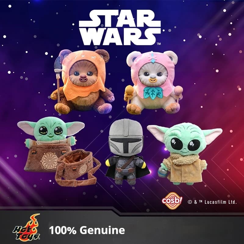 Hot Toys Star Wars Scatola cieca in vinile Wicket W. Warrick Cosbi Vinly Peluche Genuino Imperial Stormtrooper Grogu Borsa a tracolla Regali
