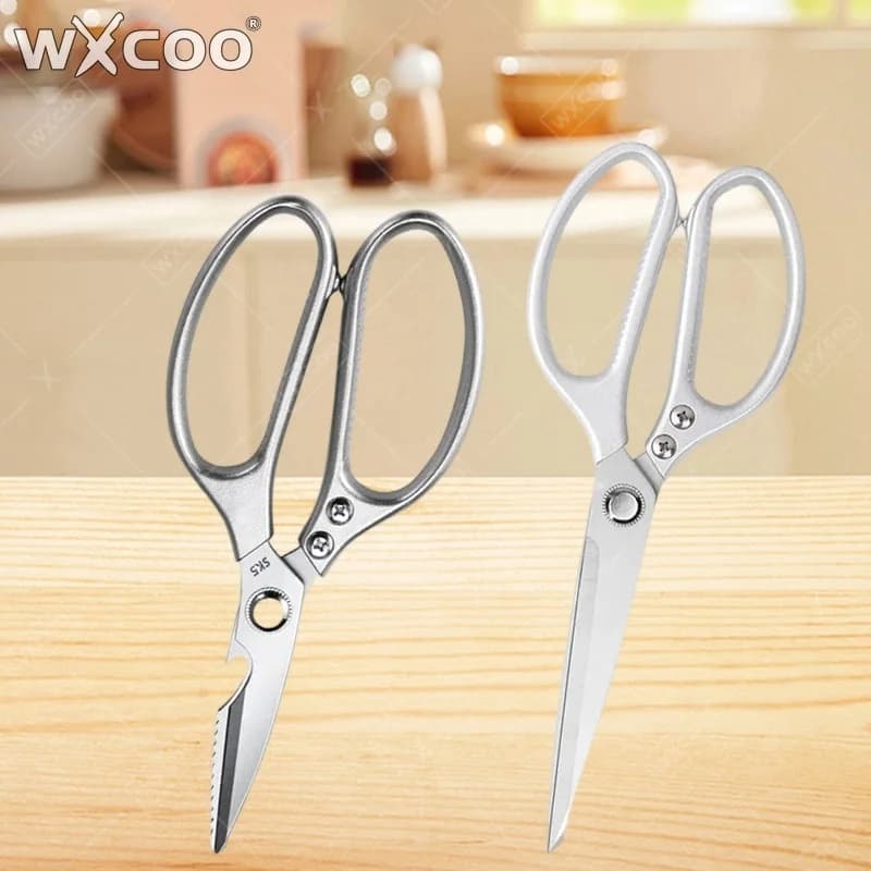 WXCOO Forbici per Ossa di Pollo, Coltello da Taglio in Acciaio Inossidabile, Forbici da Cucina Multifunzionali per Carne