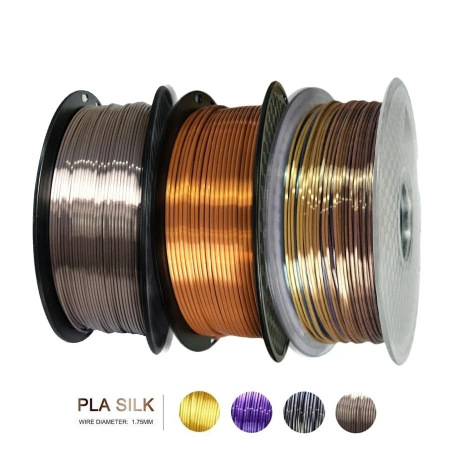 3D Thread Silk PLA 1kg Coil 1.75 mm Wire 3D Printer Material 3D Printing Filament 3D Printing Filament in copper PLA Pink Gold
