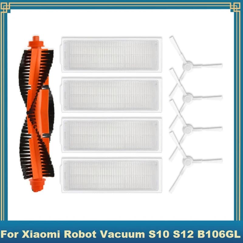 10 spare parts for Xiaomi Robot vacuum cleaner S10 Xiaomi Robot vacuum cleaner S12 B106GL side brush main filter Hepa