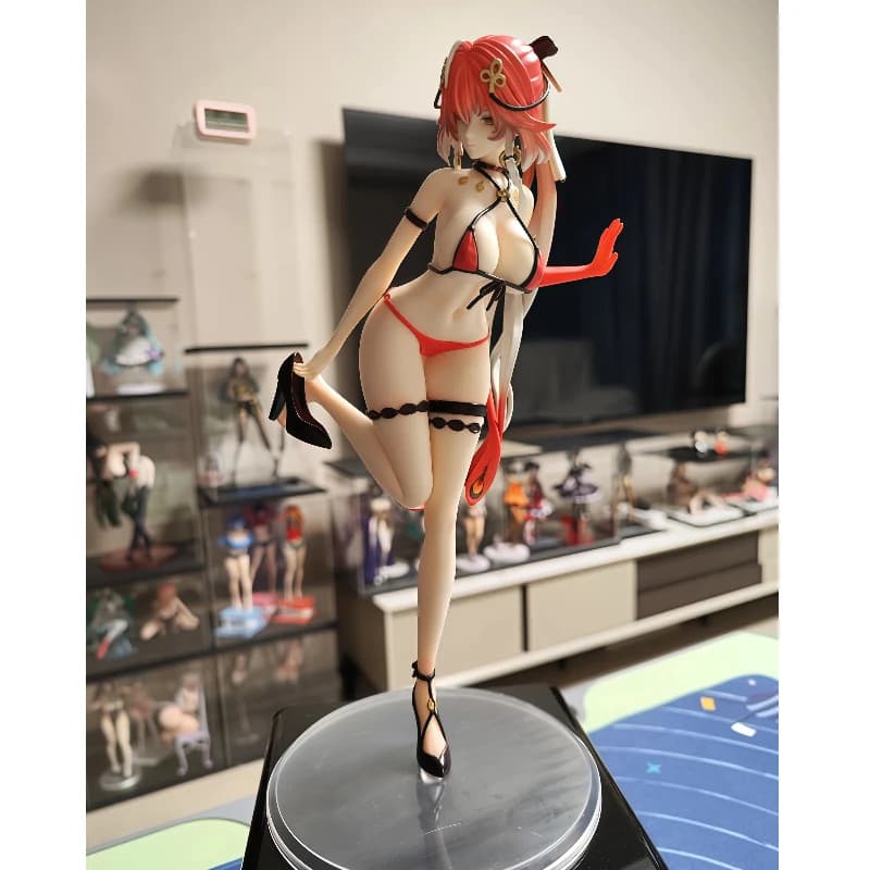 Anime Peripheral Lifei Swimsuit Figure, 2D Beautiful Girl, Bunny Girl Model Toy, Desktop & Chassis Decor Ornament, Trendy