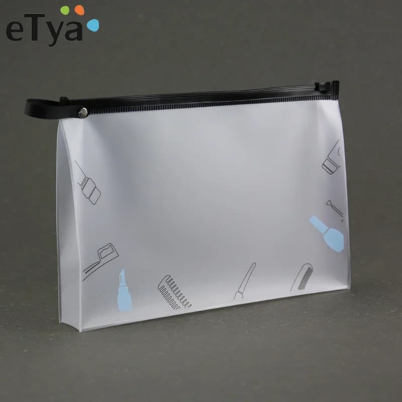 Fashion women's transparent cosmetic bag transparent travel bag for toothbrush Organizer toilet bags beauty makeup bag bath wash bags