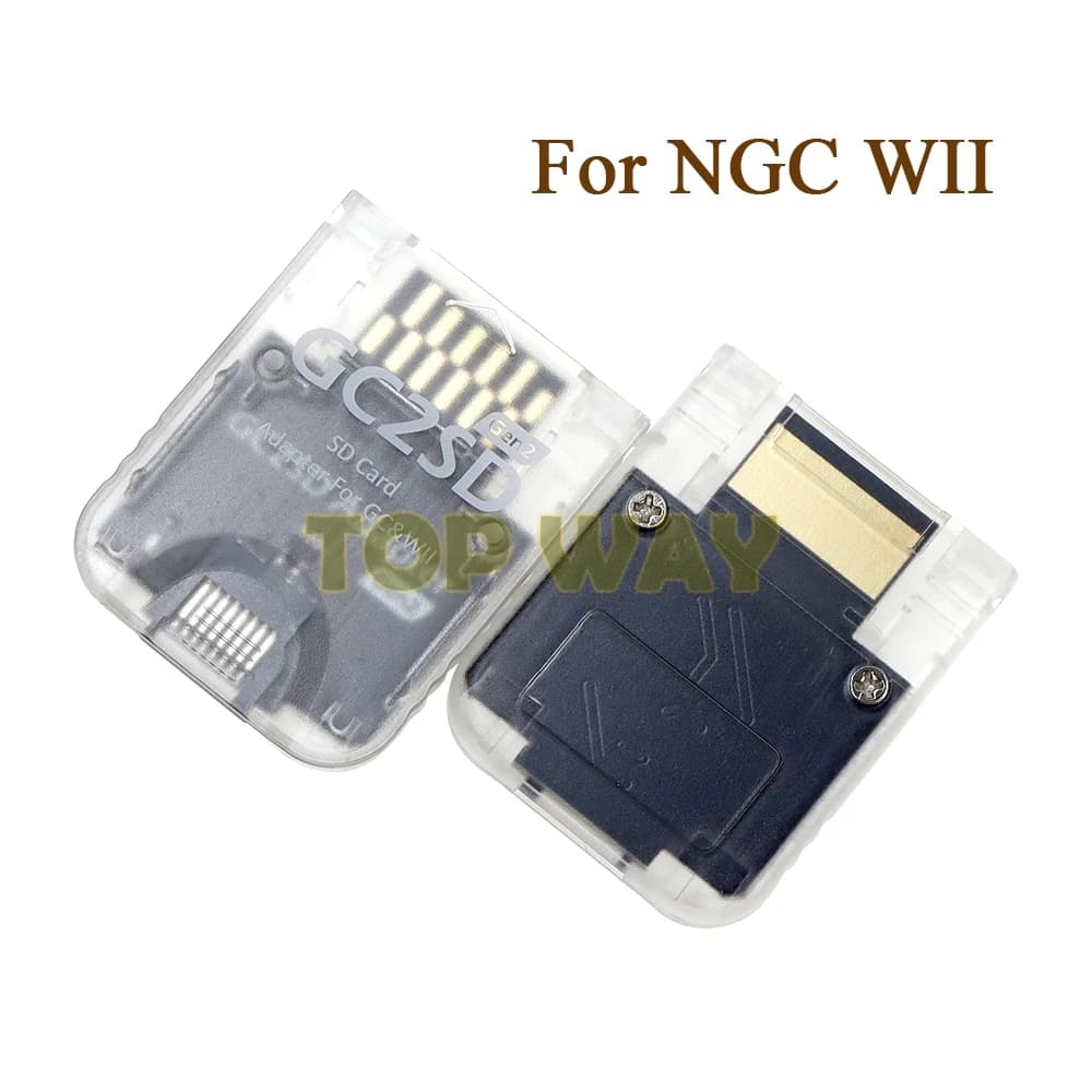 1PC Lettore di schede di memoria GC2SD per Wii V2, adattatore slot scheda SD plug and play per console GameCube NGC V2.0