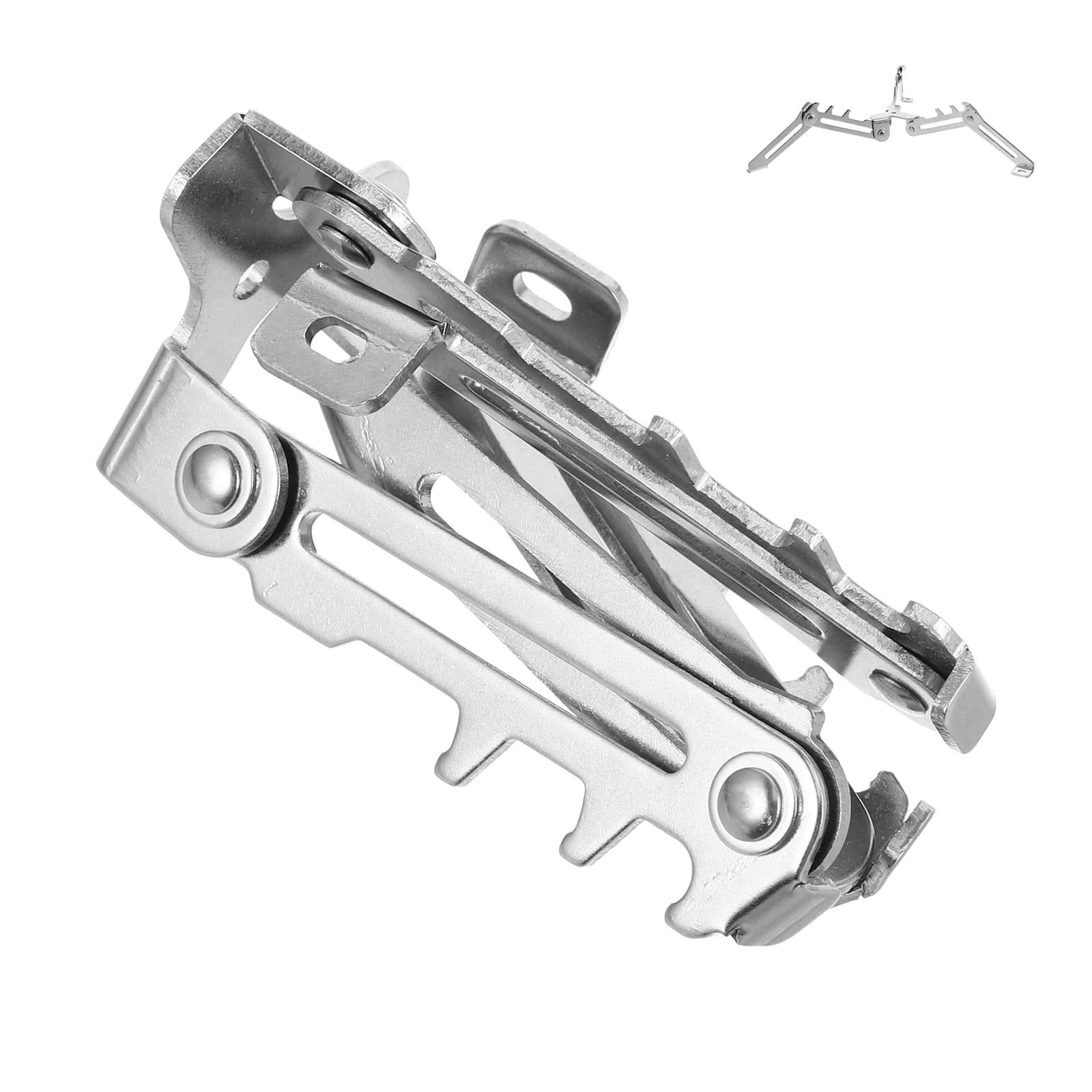 Supporto per bombola di gas pieghevole in acciaio inossidabile per esterni Base stabile per campeggio Escursionismo Cucina Supporto per serbatoio carburante pieghevole universale