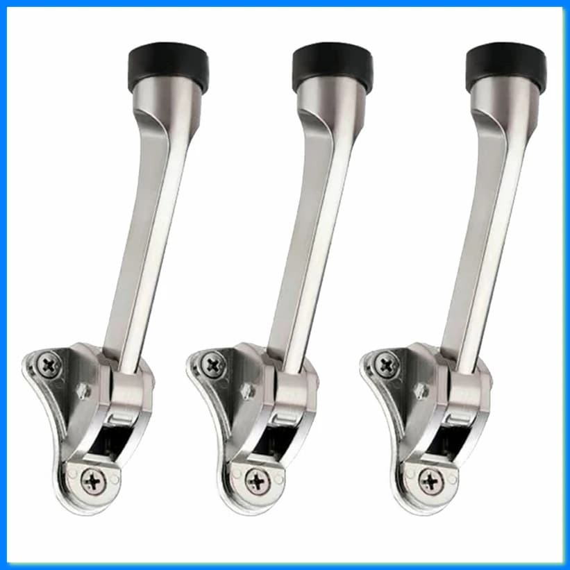 Zinc Alloy Door Positioner Free Stop Door Top Rubber Movement Sway Stopper Door Horseshoe Stop-A57M