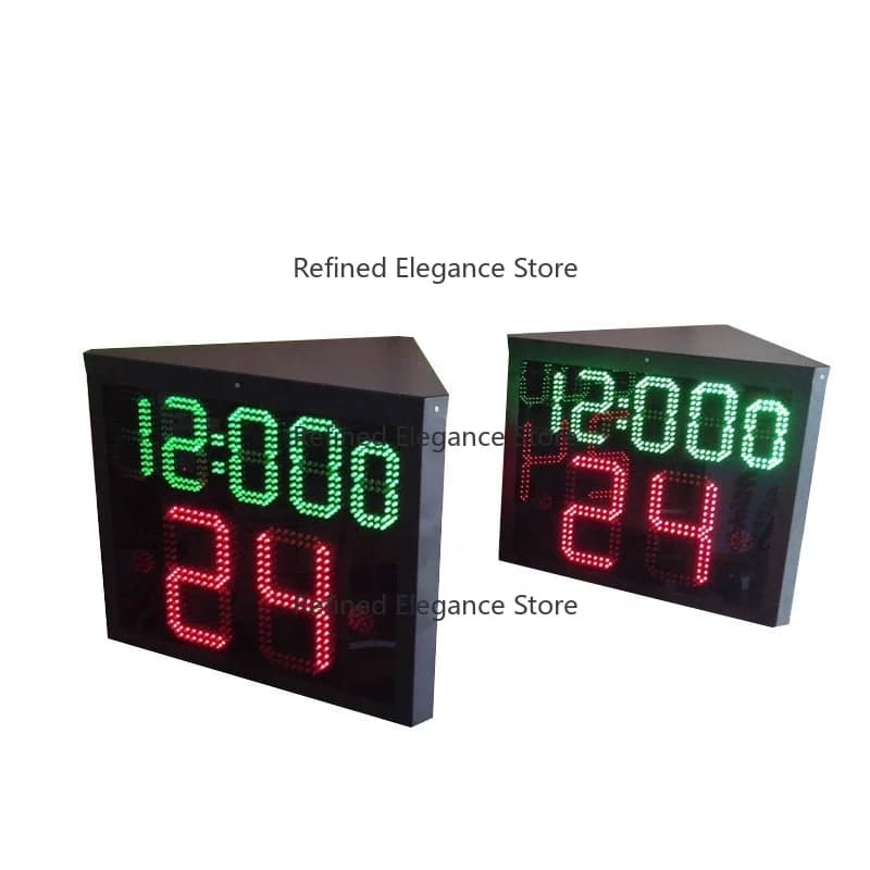 Portable Digital LED Basketball Cardboard Wall Clock for Basketball 24 Seconds Wireless Basketball Cardboard