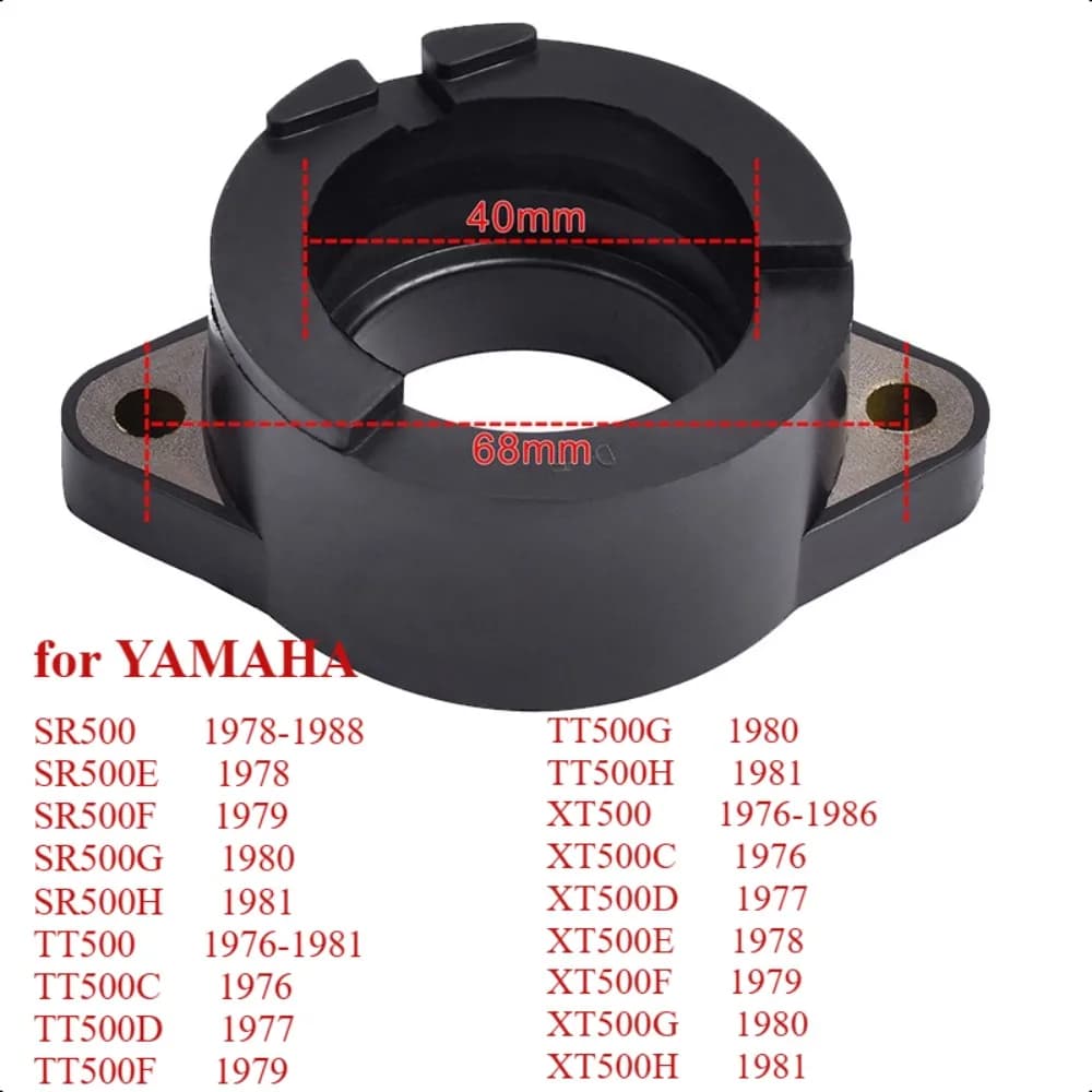 1U6-13565-02 Carburetor Air Intake manifold interface adapter for YAMAHA TT500 XT500 XT500S SR500G SR500 SR500 SR TT XT 500