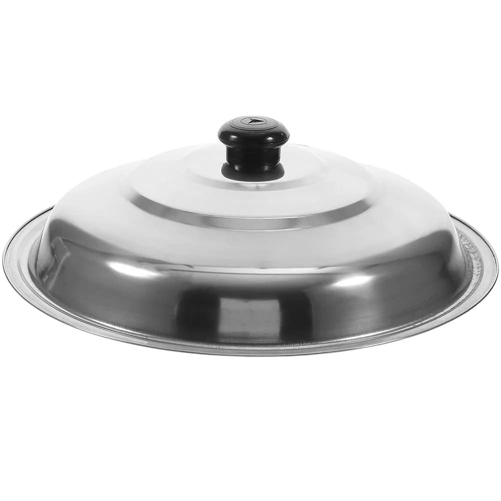 Coperchio a Cupola Rotonda in Acciaio Inossidabile per Wok Cinese, Coperchio di Ricambio per Padella, Resistente alla Corrosione, per Cucina
