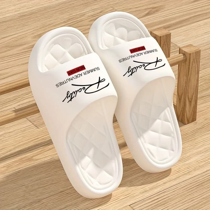 Couples Slippers Women Men Soft Chunky Slides Home Bathroom Footwear Indoor House Shoes Summer Fashion Sandals