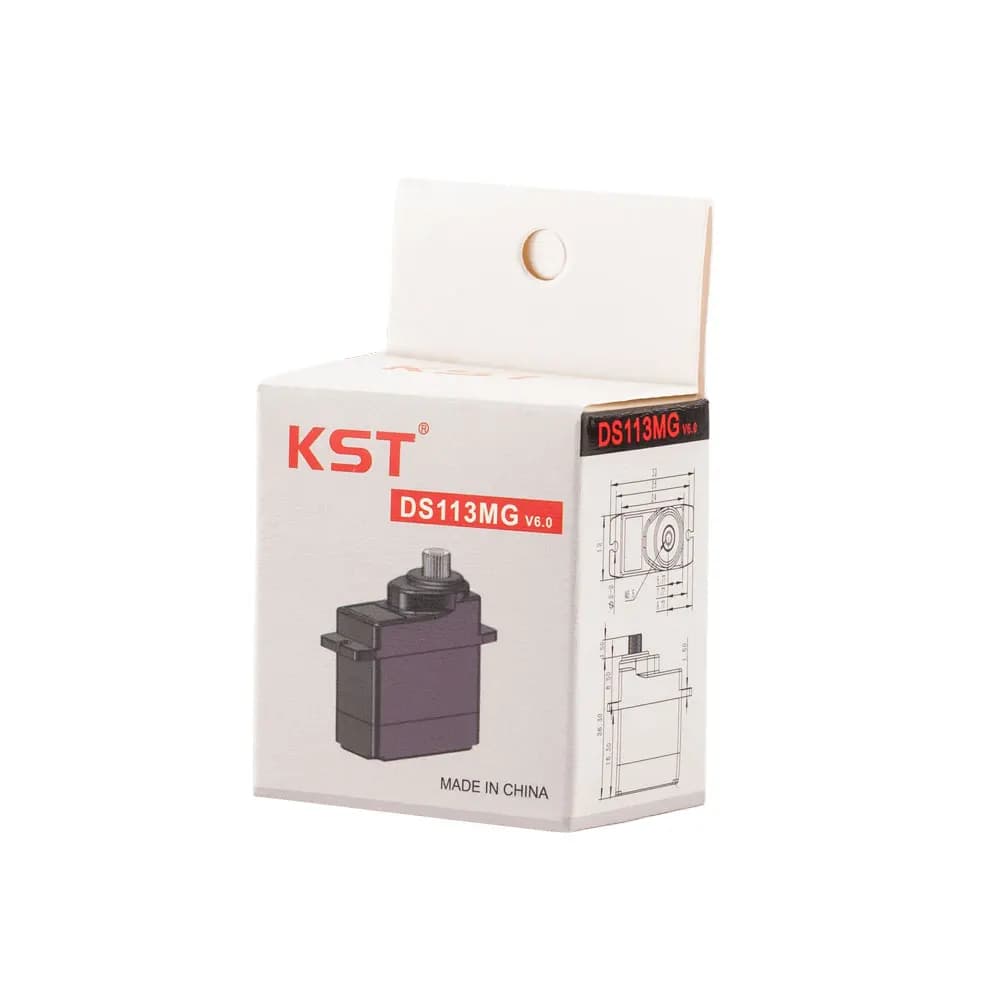 Servo Digitale KST DS113MG V6.0 3.5kg 0.09sec con Ingranaggi in Metallo per Piccoli Aerei RC Elettrici, Alianti e Elicotteri 450