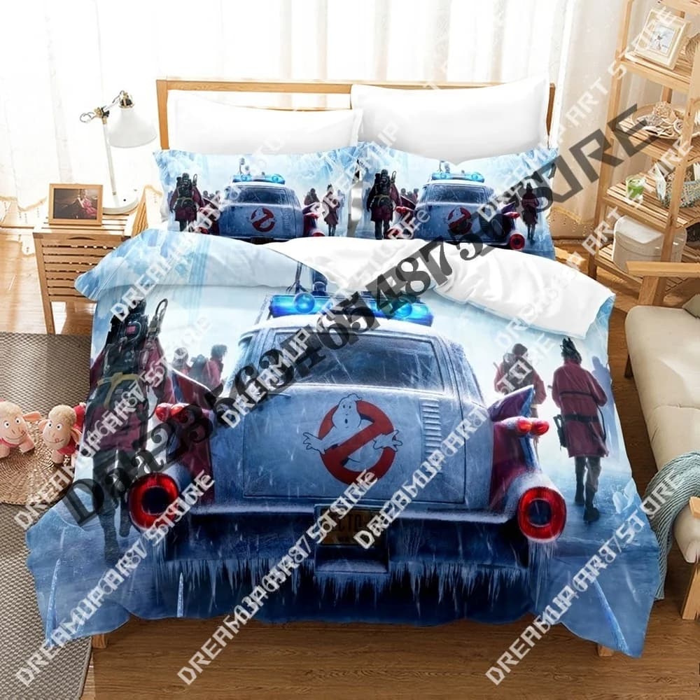 Set di biancheria da letto Ghostbusters Frozen Empire con stampa 3D Twin Queen King Copripiumino full size Federa Letto ragazzi ragazze Adulti