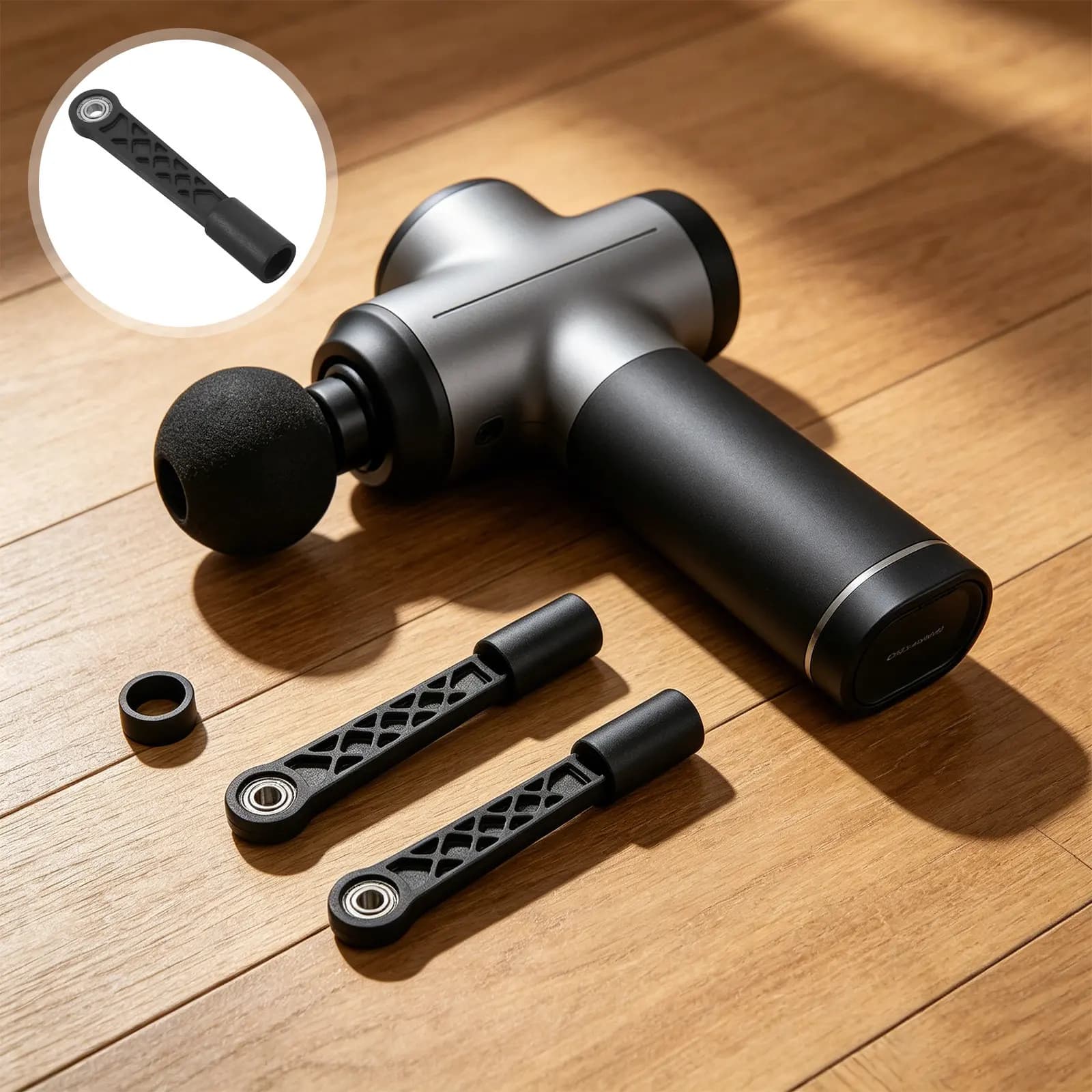 Set di 5 Aste di Collegamento Interne per Massaggiatore a Percussione, 12.5mm-13mm, per Riparazione e Fitness