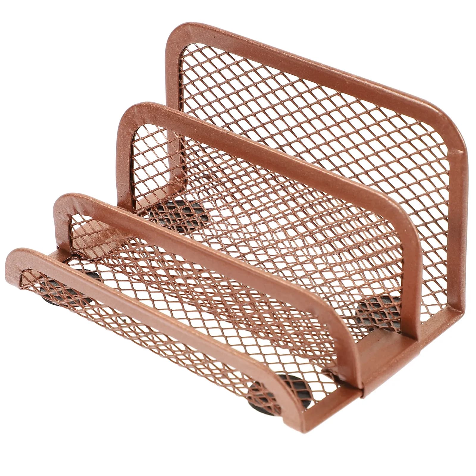 Organizzatore da Scrivania in Metallo Premium, Portariviste Verticale per Documenti, CD, Cartelle, Forniture per Ufficio, Contenitore Decorativo da Tavolo
