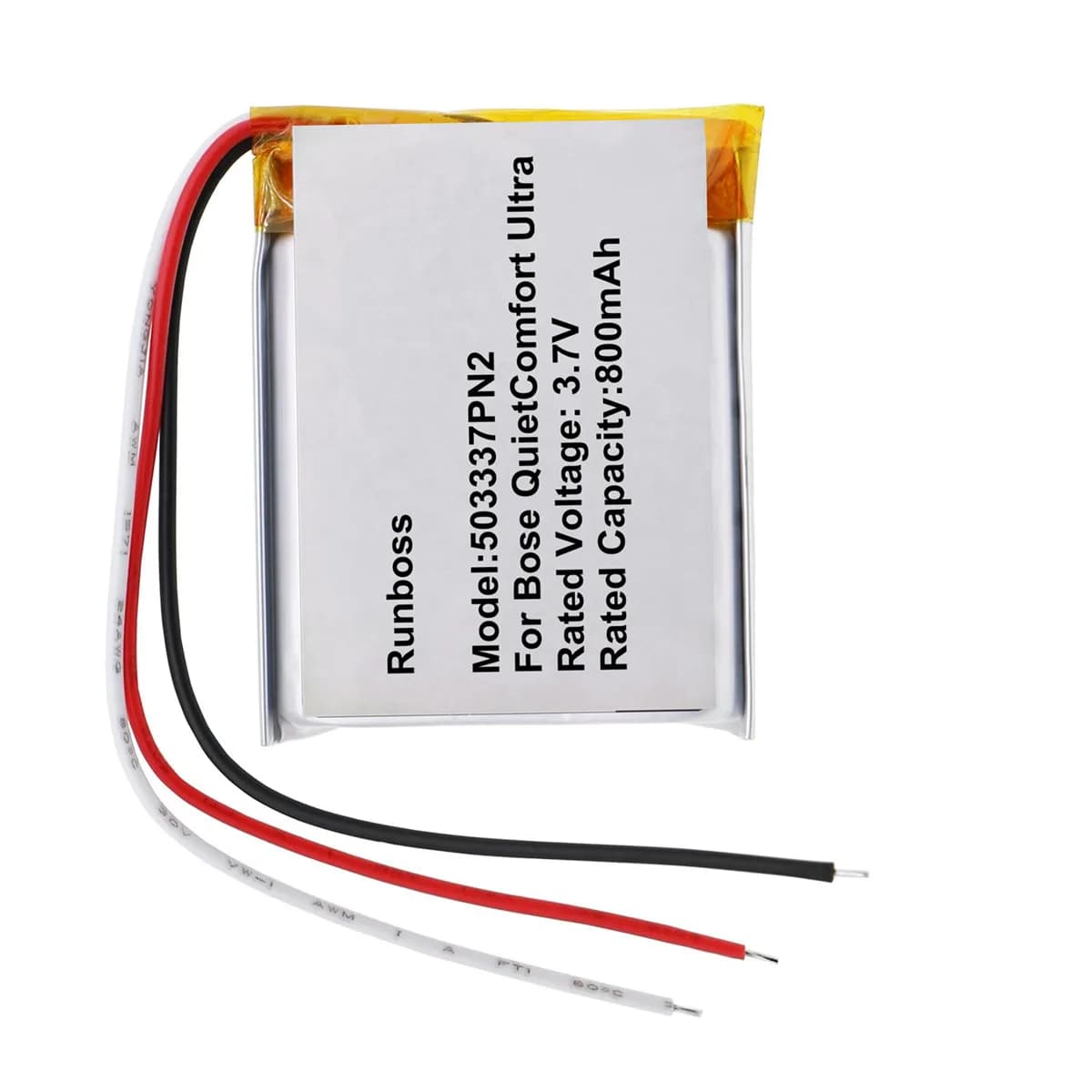 3.7V 800mAh 503337PN2 NTC Battery For Bose QuietComfort Ultra Noise Cancelling 440108 Gaming Headset Headphones