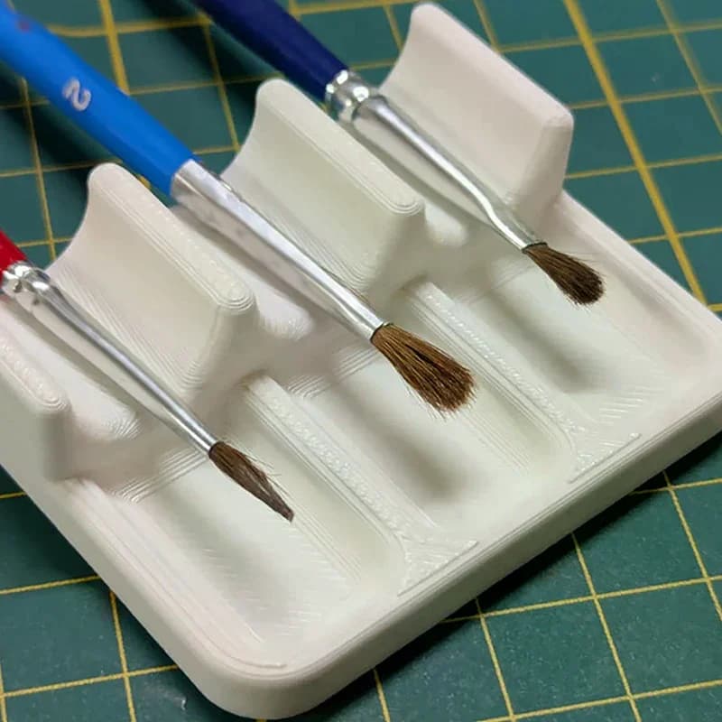 Porta pennelli in plastica, facile da pulire, comodo da trasportare, contenitore salvaspazio per pennelli per acquerello e pittura a olio acrilico