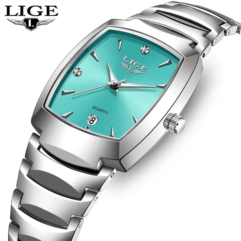 LIGE TOP 2025 Women's Watch Business Luxury Women's Watch Quartz Fashion Watch Simple watch for women Gift montre femme + SCATOLA