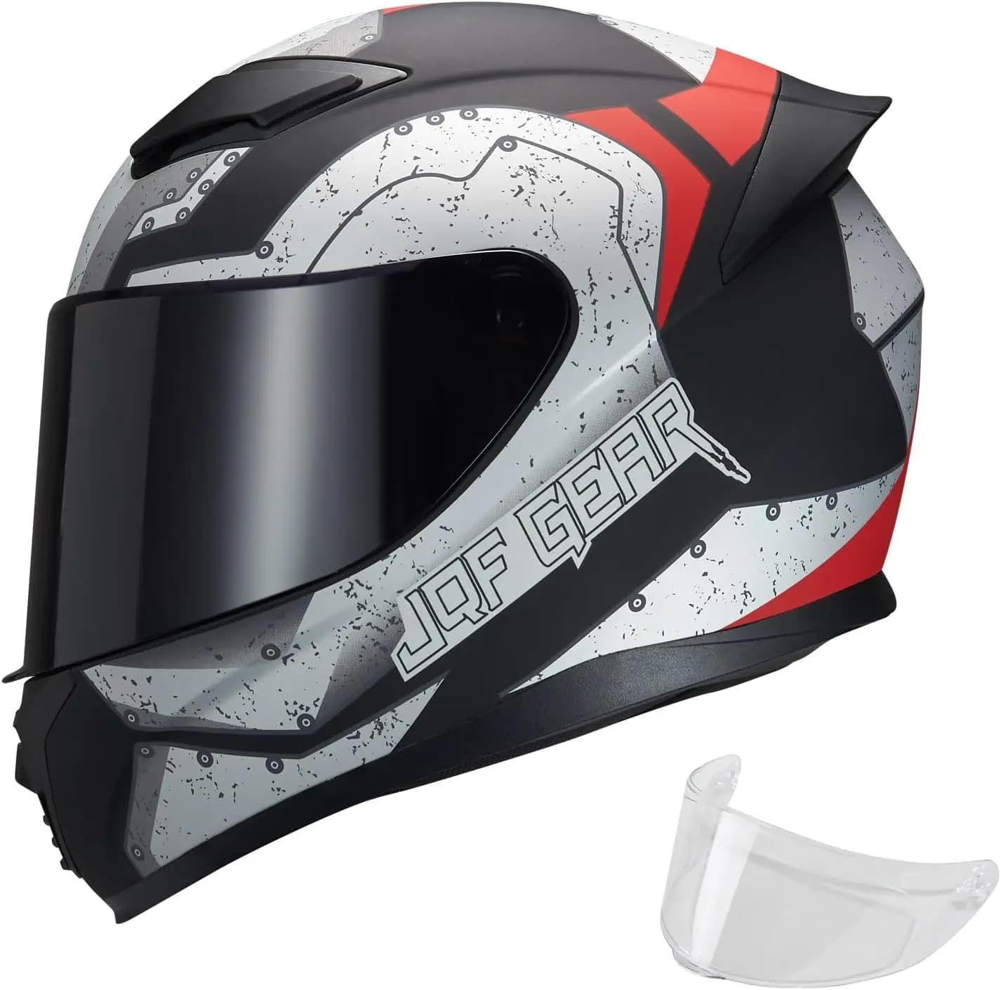 Casco moto integrale WS-607 Caschi moto da corsa per bici da strada approvati DOT per adulti con visiera