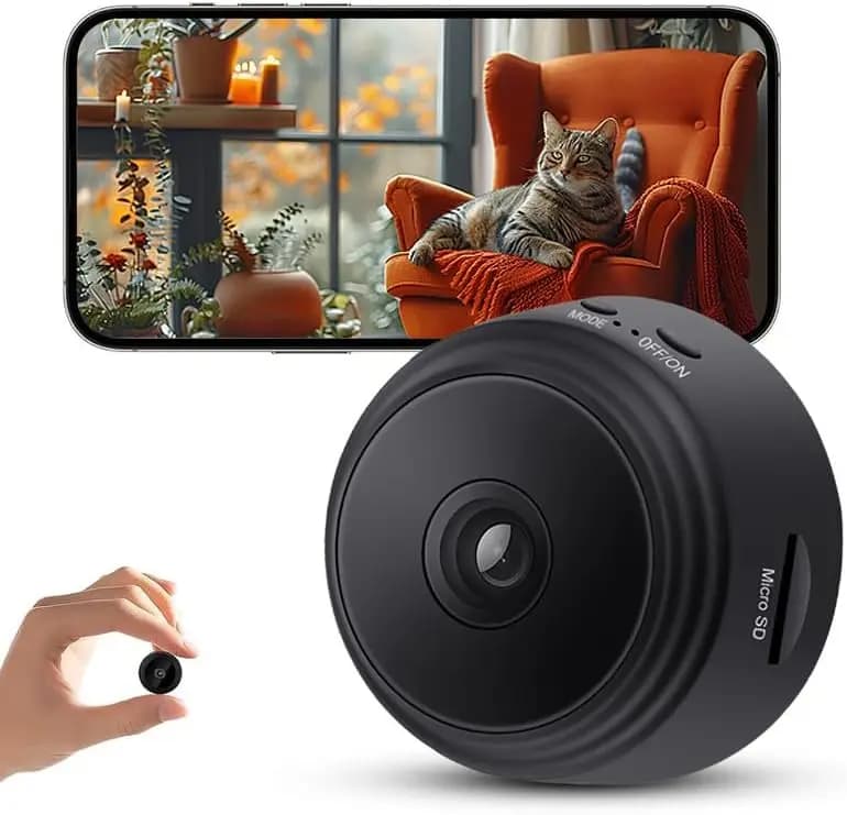 HD 1080P Wireless WiFi Camera with Motion Detection & Night Vision for Home Security, Baby Monitor, Pet Camera