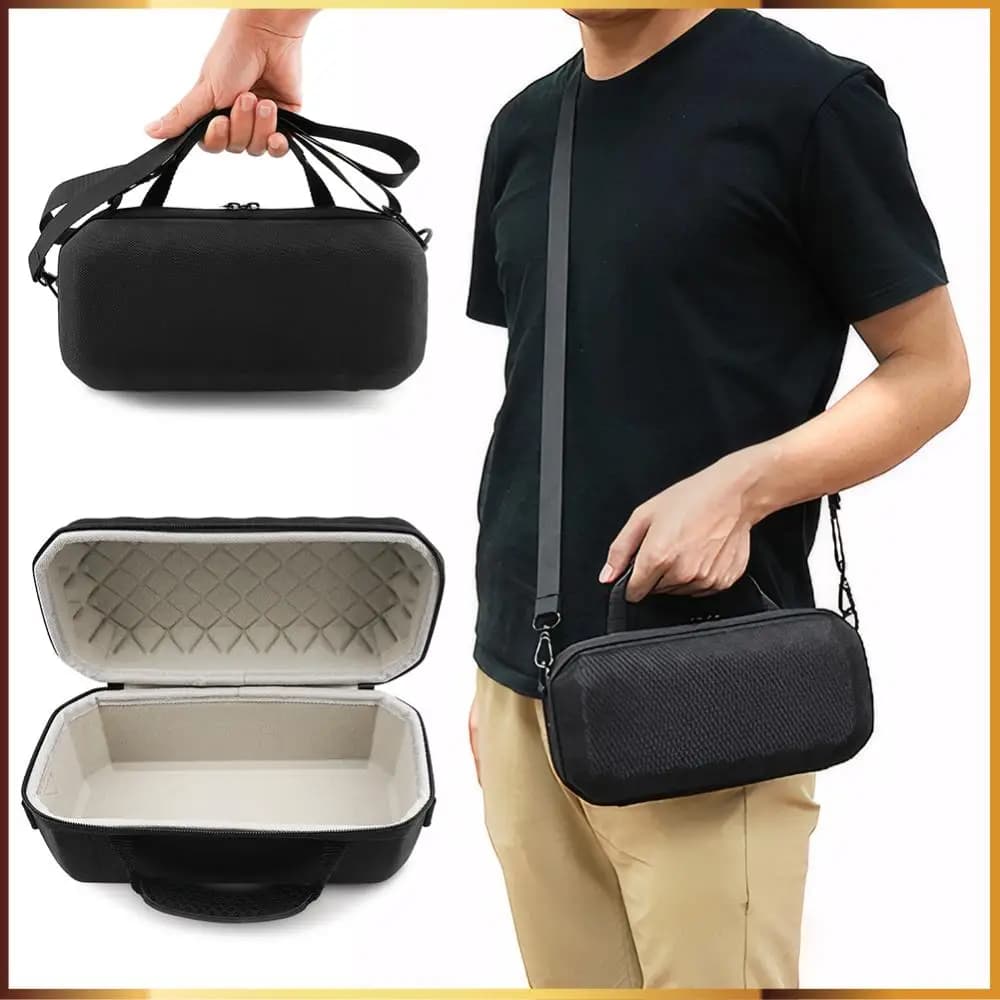 Hard EVA Travel Box with Adjustable Shoulder Strap Carrying Case Storage Bag for Charge 6 Wireless BT Speaker