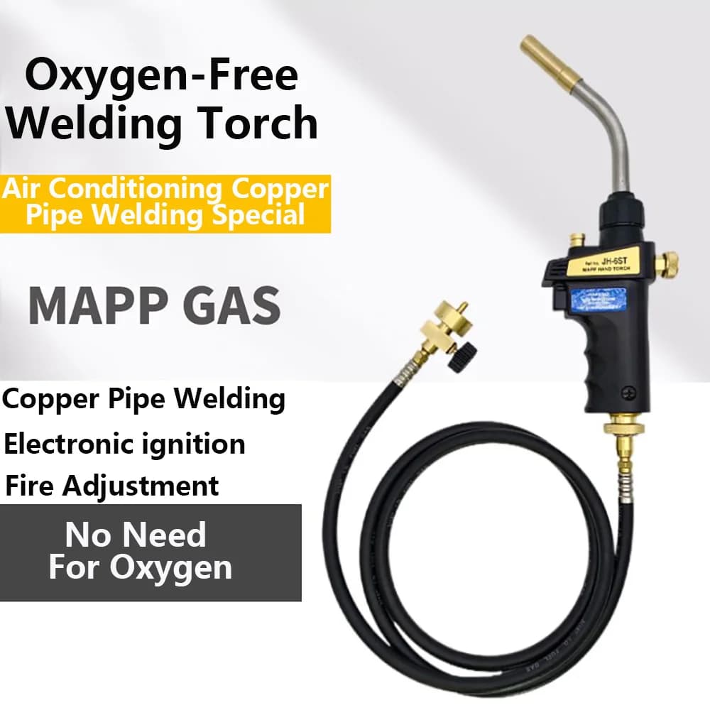 Torcia a Gas brasatura pistola 1.5m bruciatore torcia saldatura oro e argento riscaldamento e tempra aria condizionata tubo torcia di saldatura