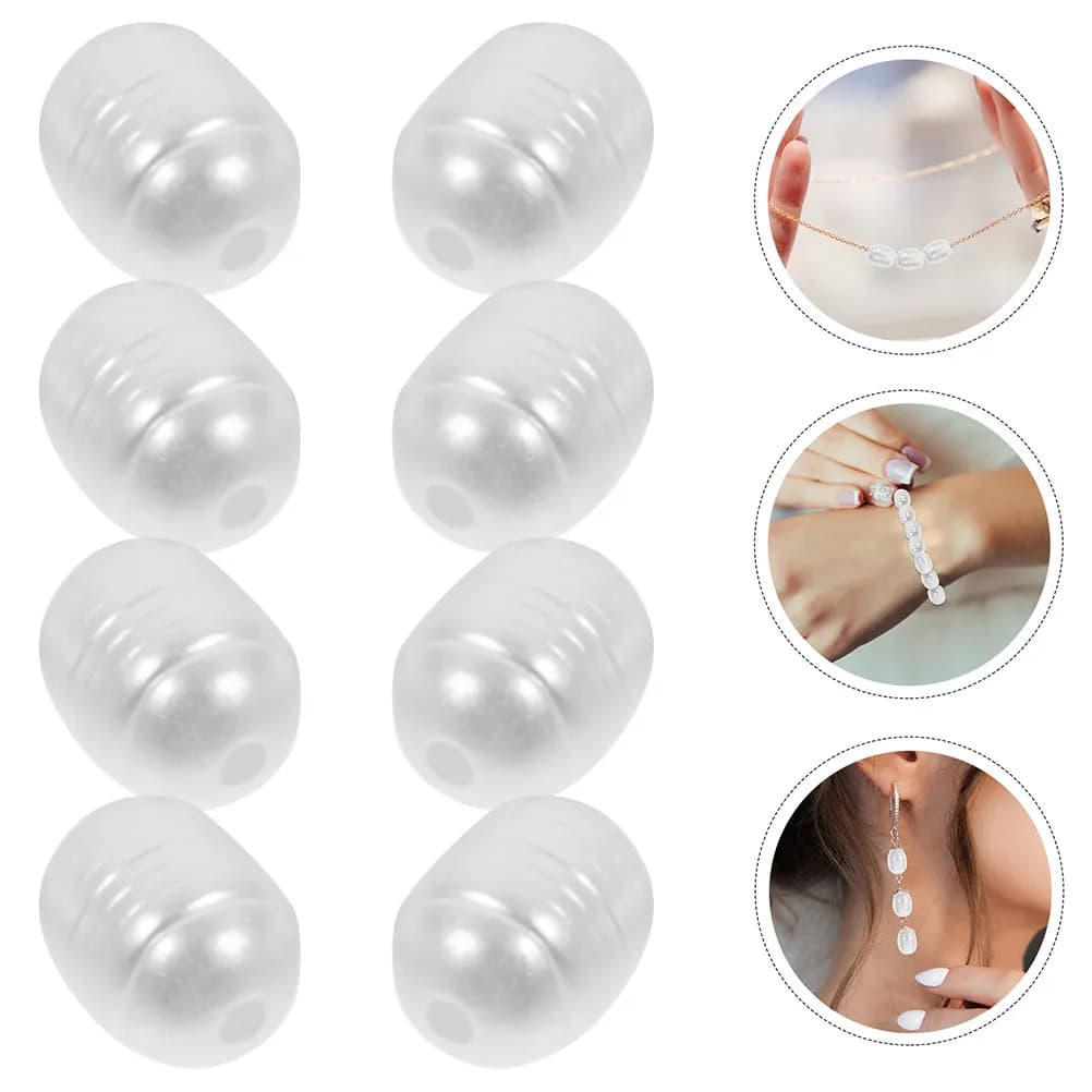 200Pcs Irregular Faux Pearl Beads ABS Craft Pearls for DIY Jewelry Making Bracelets Necklaces Earrings Vase Filler