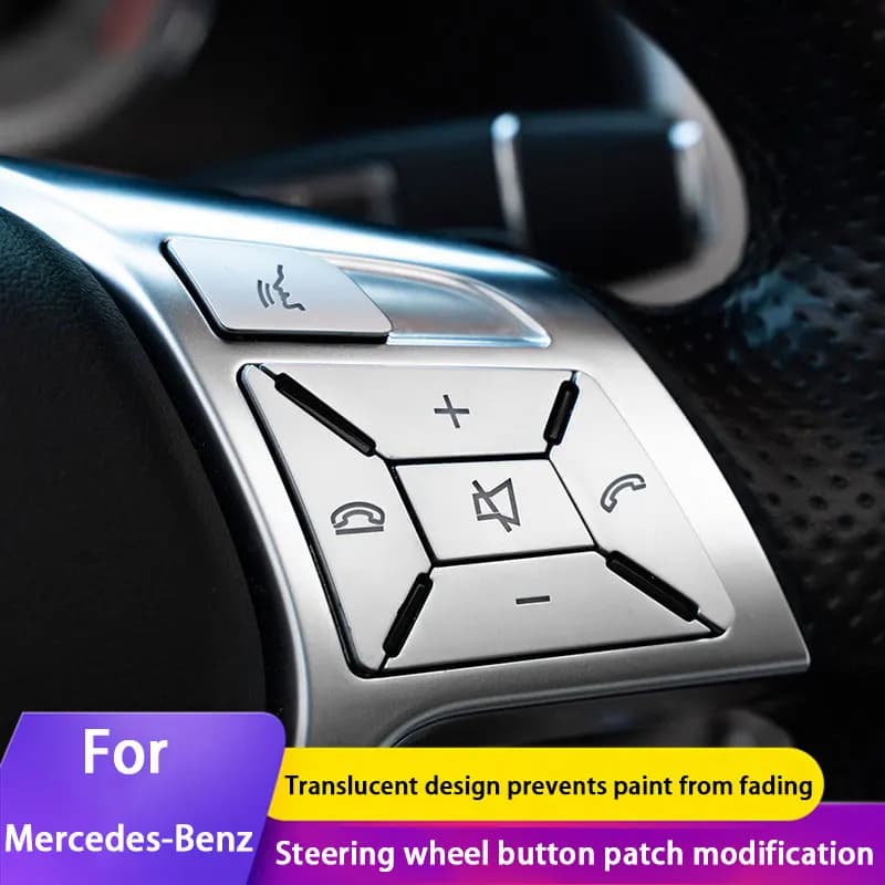 For Mercedes Benz GLK ECS Class W204 W205 W212 W213 X204 W221 W222 Flyer Button Trim Cover Car Accessories