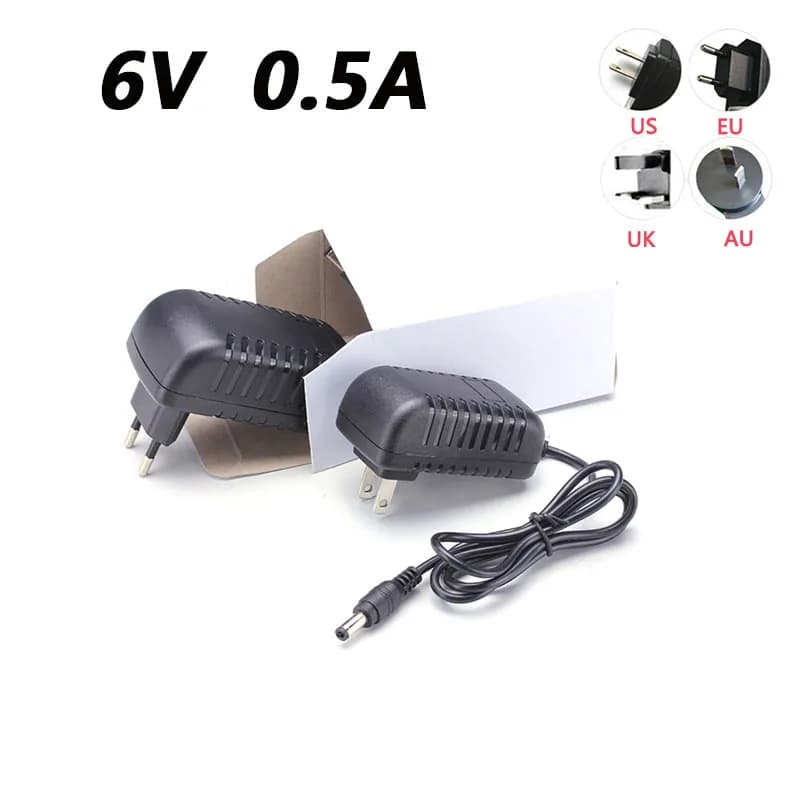 6V 0.5A 500MA AC/DC Charger Power Adapter For OMRON I-C10 M4-I M2 M3 M5-I M7 M10 M6 M6 M6W Blood Pressure Monitor 5 710 Series