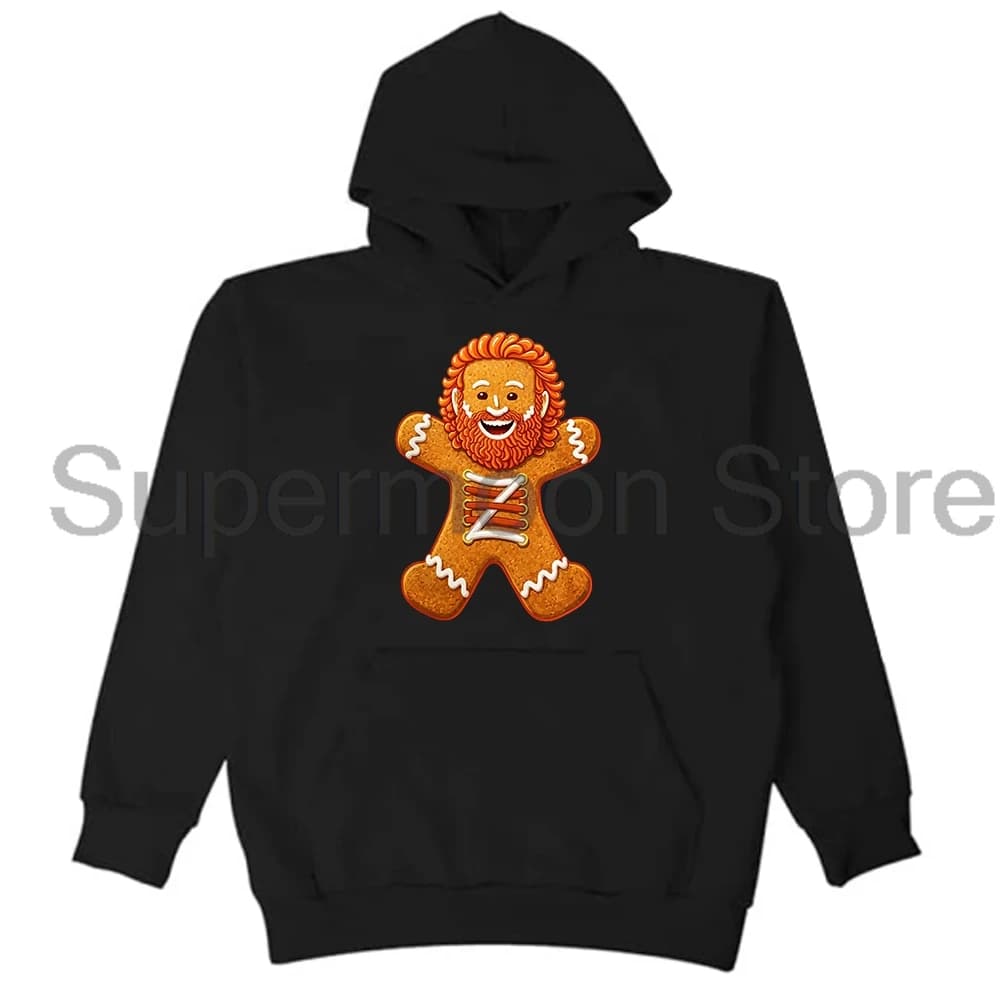Sami Zayn Gingerbread Hoodie Cartoon Logo Long Sleeve Streetwear Women Men Hooded Sweatshirts
