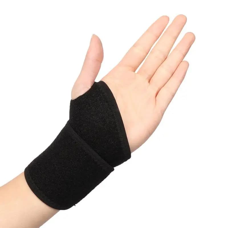 Supporto per Polso Autoriscaldante, 1 Pezzo, Fascia Compressiva Regolabile per Alleviare il Dolore, Uso in Palestra