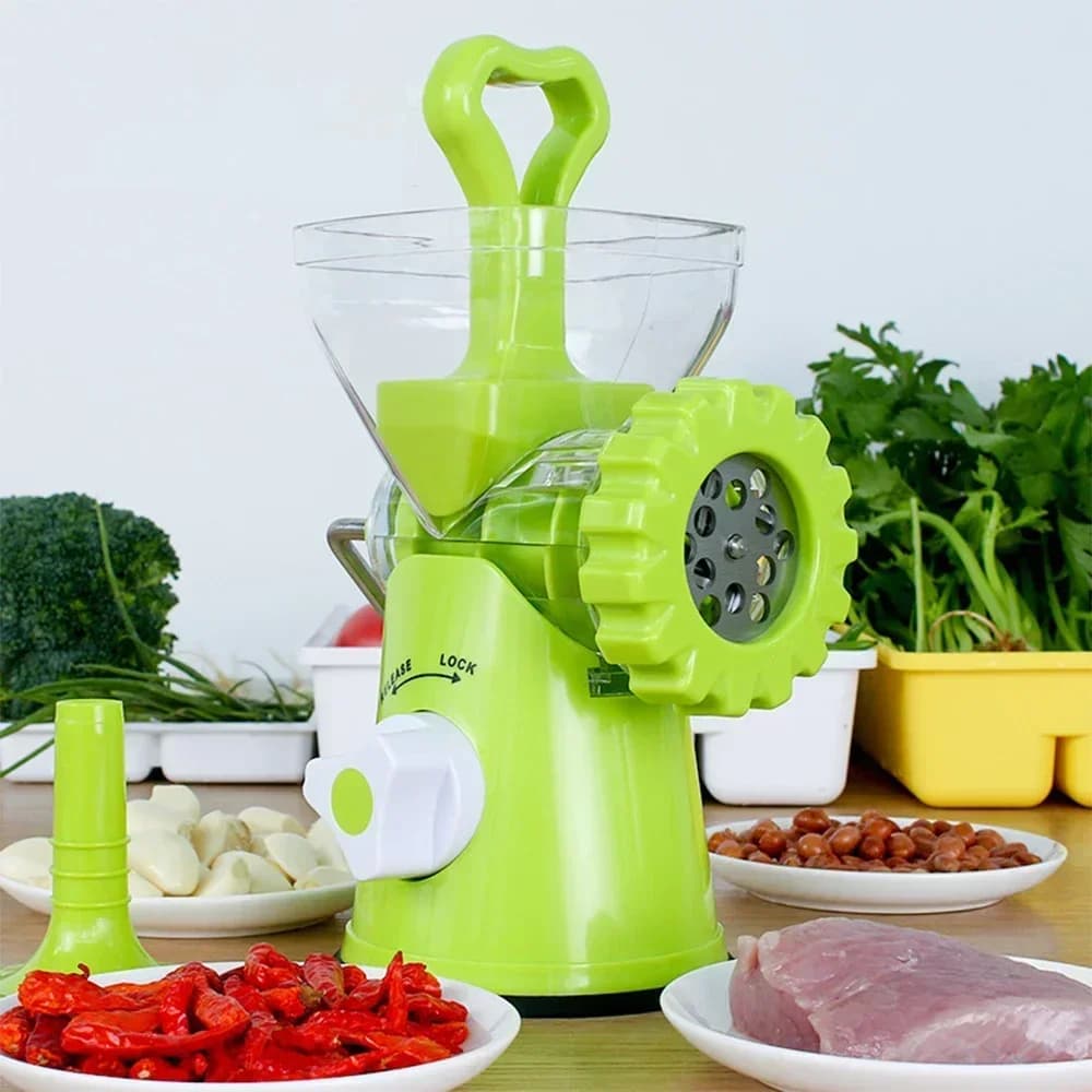 Tritacarne Manuale, Processore Alimentare, Insaccatrice per Salsicce, Tritaverdure, Frullatore, Macchina per Insaccati da Cucina Domestica