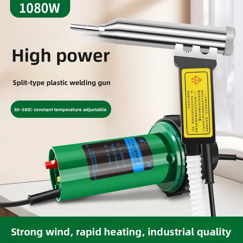 Heavy Duty Plastic Welder Gun Split Heat Gun for Car Bumper PP Floor Welding