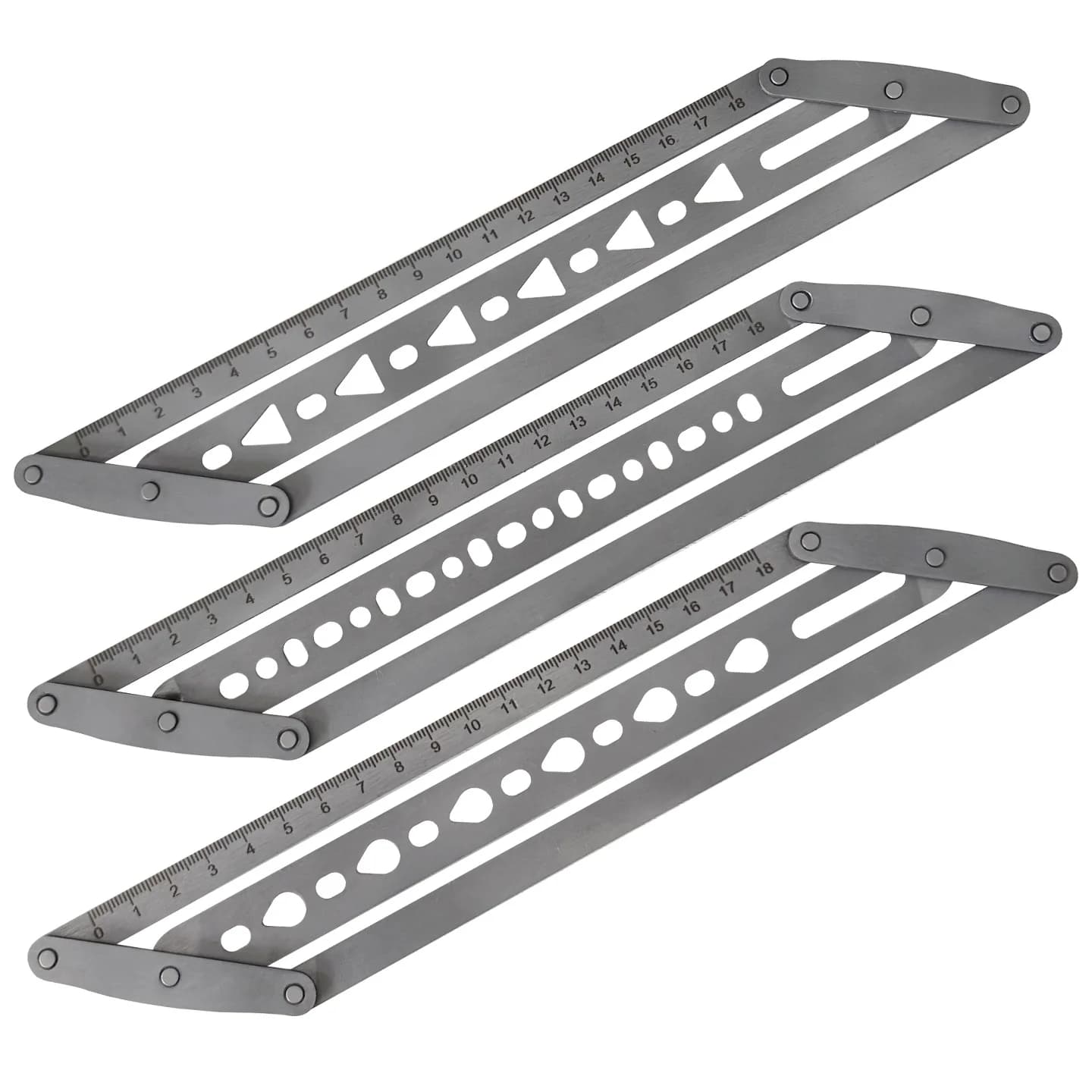 Righello in Acciaio per Posizionamento Cinghie in Pelle, Righello per Foratura Centrale di Cinghie e Tracolle Fai-da-te, Strumenti per Lavorazione del Cuoio