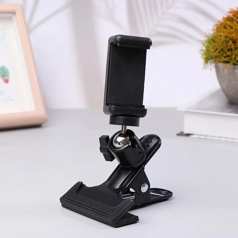 Adjustable Guitar Head Clip Phone Holder Live Vlog Tripod Bracket Universal Fit Mobile Phones Action Camera Shooting Stand