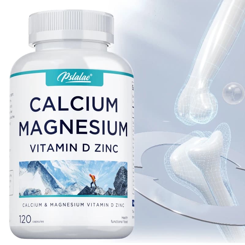 Calcium zinc supplement, magnesium, vitamin D: strengthens bones, maintains normal function of bones and muscle and improves absorption