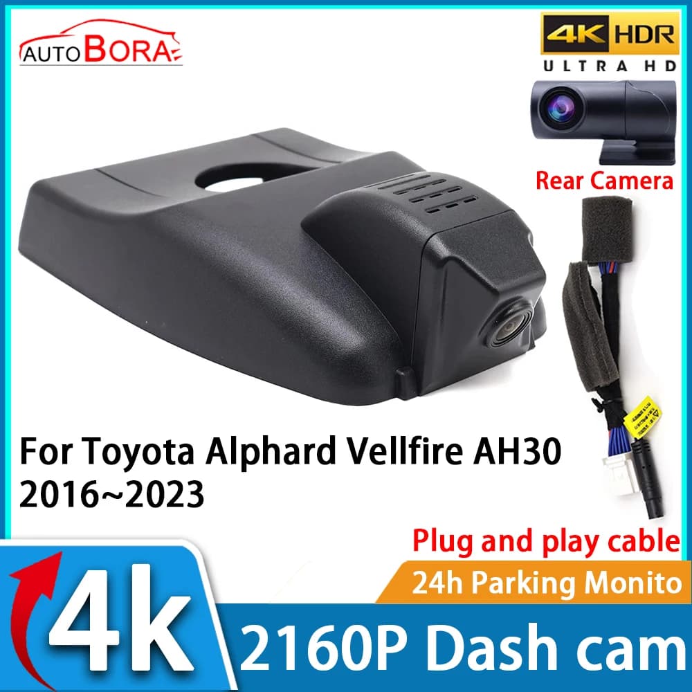 Video Recorder for Auto ZhuCamX with Night Vision UHD 4K 2160P DVR Dash Cam for Lexus LM300h LM350 2019 2020 2021 2022 2023 2024
