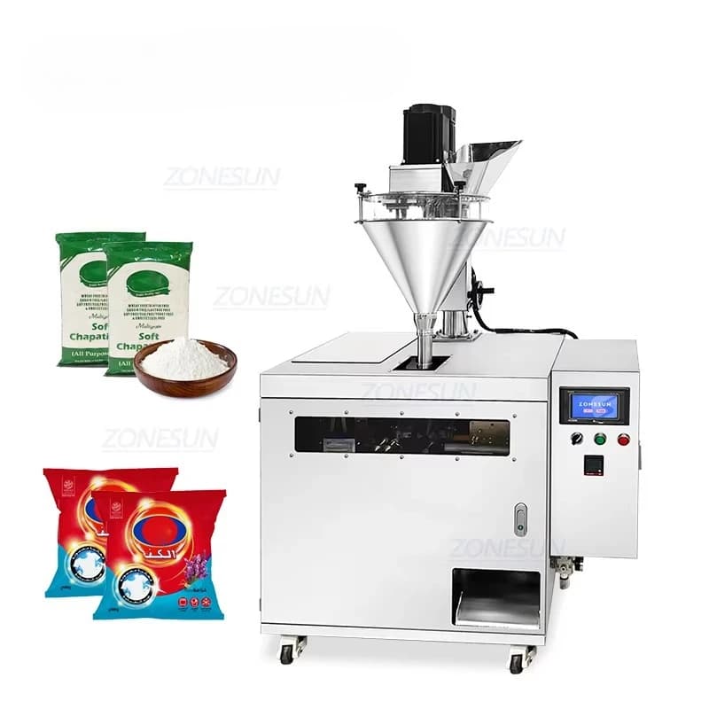 ZS-FSFM1 Automatic Machine For Sealing Prefabricated Powder Protein Bags For Doypack Flour Wash