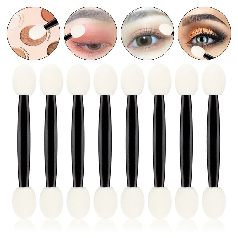 25 pcs brush for double head shading brush for makeup applicator woman sponge cosmetic stick supplies clean beauty tools