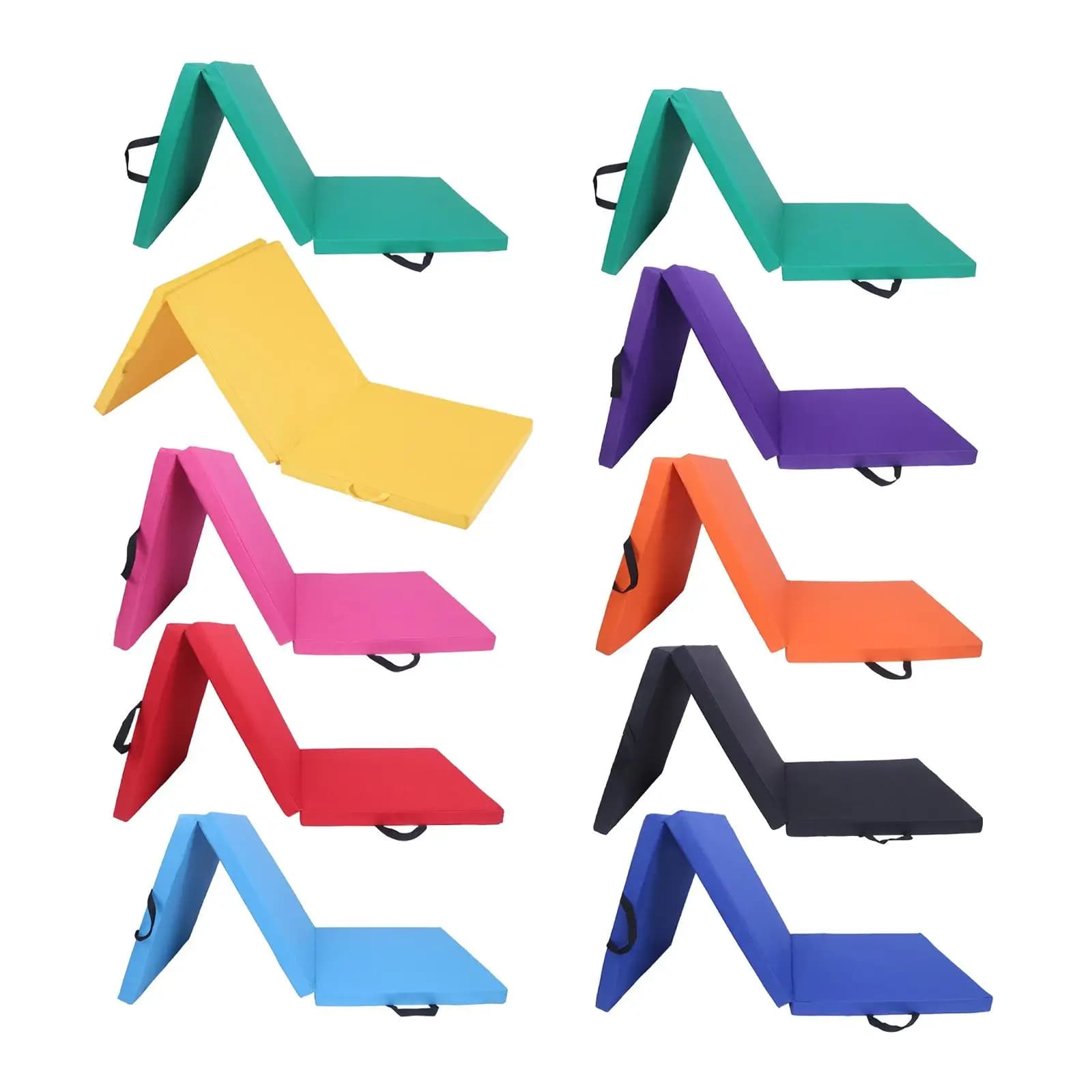Triple Exercise Mat Yoga Mat Unisex Floor Protection Yoga Mat Gym for Balance