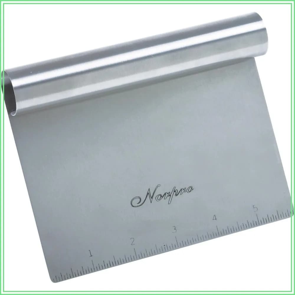 Stainless Steel Scraper/Chopper, 6x4in - Perfect for Dough, Pastry, and More