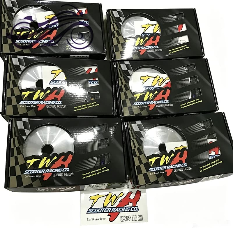 TWH High Performance Variator Kit 89MM 91MM 92MM with Roller Weights Drive Pulley for GY6 50cc139QMB139QMA DIO ZX AF18 AF28 AF34