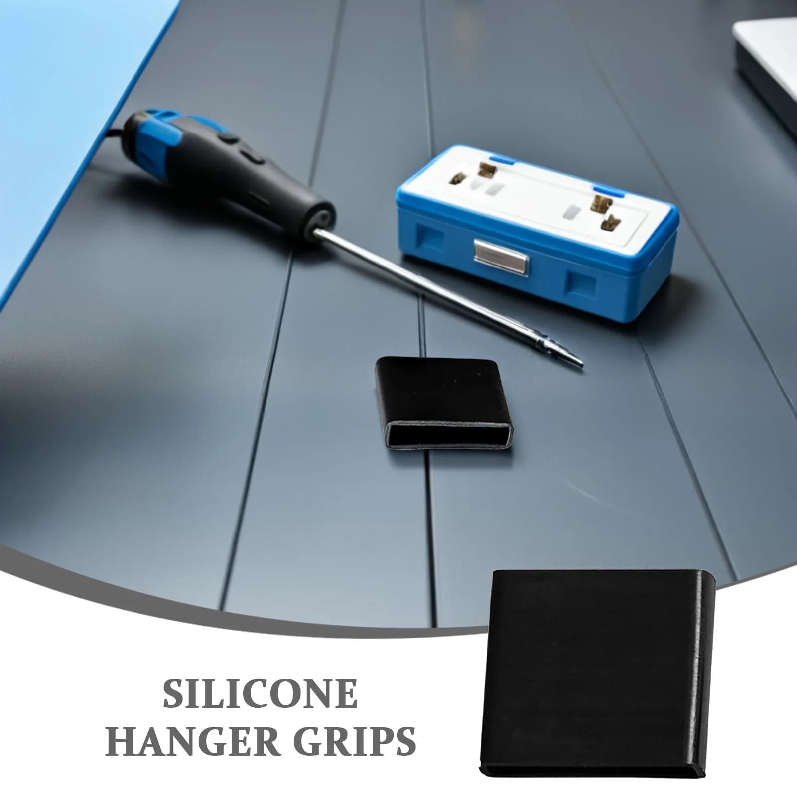 100 Pcs Clothes Hanger Grip Attachments Clamp Grips Pants Anti-slip Pads Silicone for Hangers