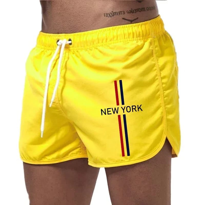 Pantaloncini da spiaggia da uomo 2026 – Costumi da bagno estivi da uomo, ad asciugatura rapida, traspiranti, con elastico in vita e coulisse