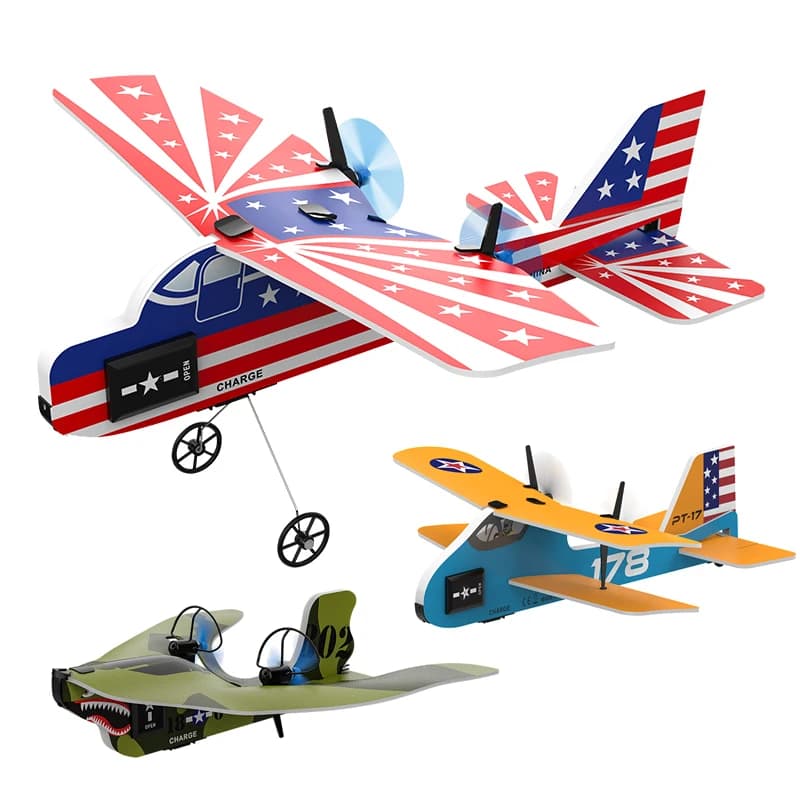 Mini aereo RC 2.4G 2CH ala fissa telecomando aliante aereo RC professionale modello di aereo giocattoli per regali per bambini