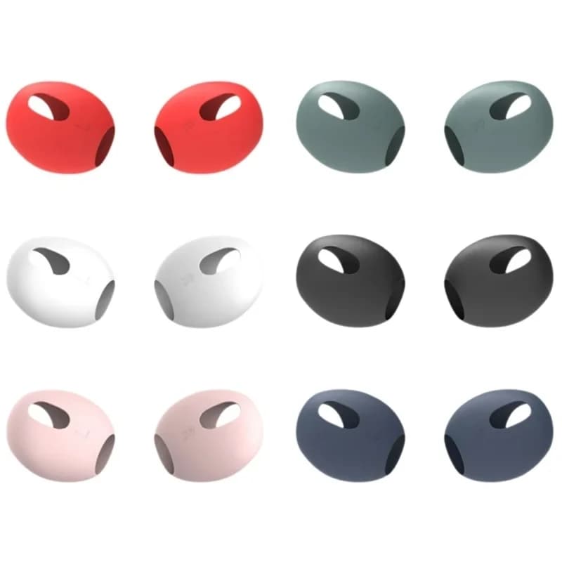 Silicone ear cushions for Apple Airpods 3 Wireless earphones Protective housing hoods Airpods3 ear cushions 2 pcs/pair