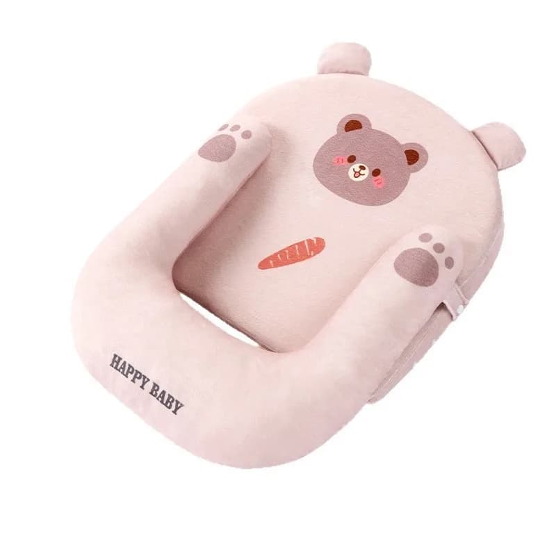 Comfortable Baby Lying Position Nursing Pillow Portable Handle Rope Easy Cleaning High Elastic Fiber Inner For Mother